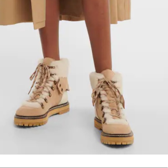 See by Chloe Eileen shearling-lined suede hiking boots - Picture 6 of 6